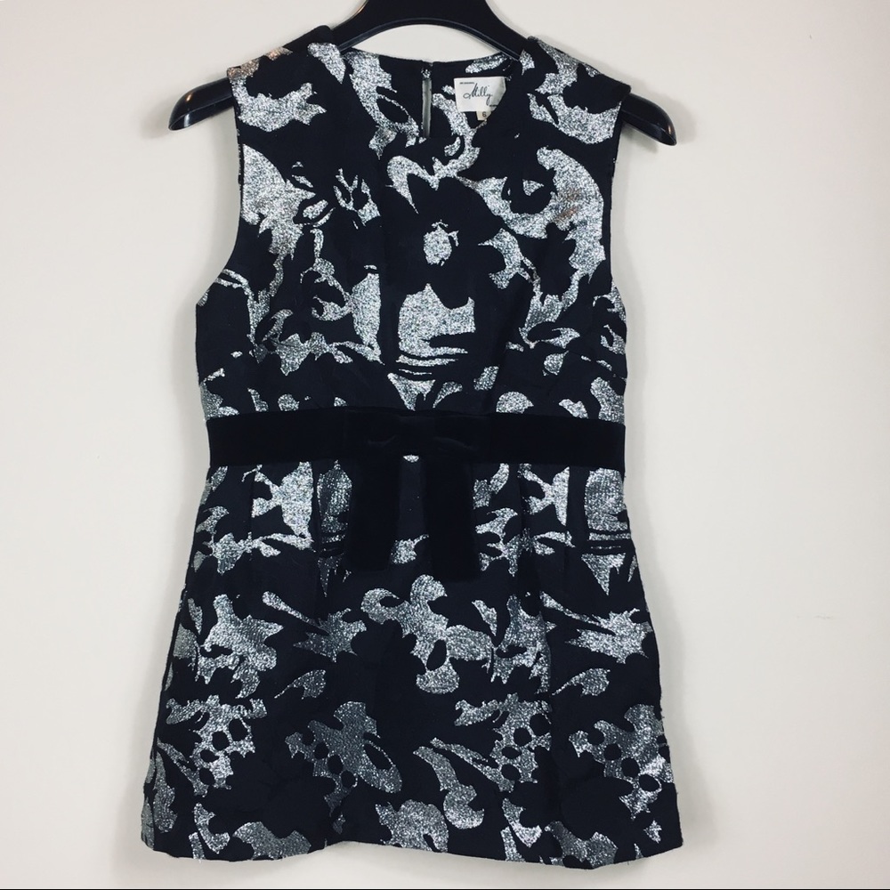 Milly New York Sz 6 Tunic Sleeveless Pockets Bow